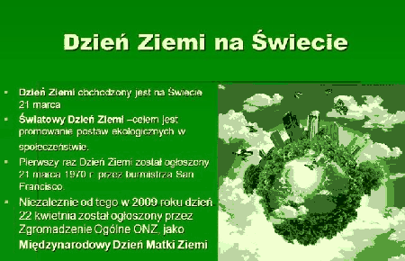 Dzień Ziemi na świecie
